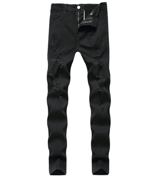new men's jeans cross-border hole stretch jeans casual jeans tide personality slim men, Blue
new men's jeans cross-border hole stretch jeans casual jeans tide personality slim men, Blue