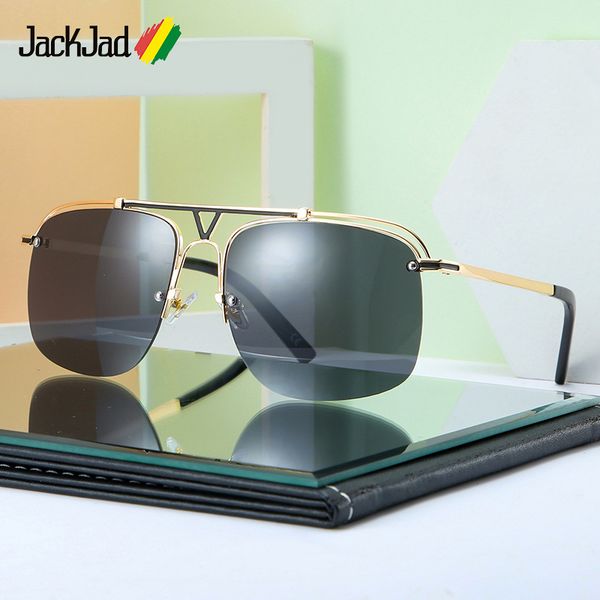 jackjad 2020 fashion vintage half metal frame style rivets sunglasses men cool ins brand design sun glasses 50281, White;black
jackjad 2020 fashion vintage half metal frame style rivets sunglasses men cool ins brand design sun glasses 50281, White;black