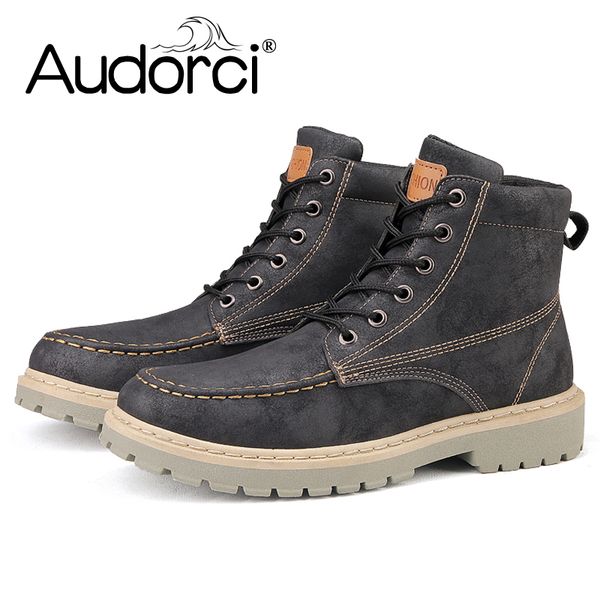 boots audorci 2021 autumn men pu leather man 4 colors ankle boot male fashion outdoor waling shoe size 39-44, Black
boots audorci 2021 autumn men pu leather man 4 colors ankle boot male fashion outdoor waling shoe size 39-44, Black
