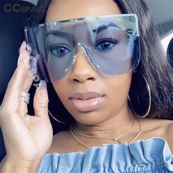 46464 women oversized sunglasses men goggle fashion shades uv400 vintage glasses, White;black
46464 women oversized sunglasses men goggle fashion shades uv400 vintage glasses, White;black