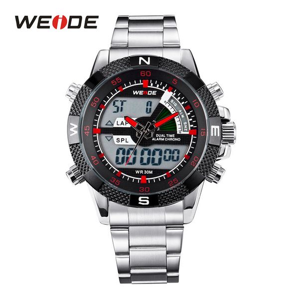 weide watch men relogio masculino watch design date alarm back light time zone quartz reloje hombre digital watchwrist men, Slivery;brown
weide watch men relogio masculino watch design date alarm back light time zone quartz reloje hombre digital watchwrist men, Slivery;brown