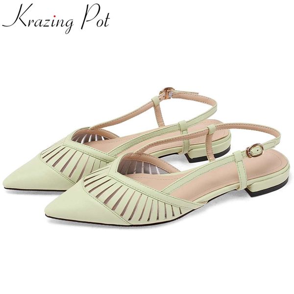 krazing pot french romantic brand shoes simple design pointed toe low heel beauty lady daily wear buckle strap sandals women l53, Black
krazing pot french romantic brand shoes simple design pointed toe low heel beauty lady daily wear buckle strap sandals women l53, Black