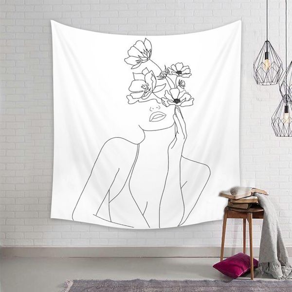 porch wall tapestry minimalism dorm home decor women flower printing hanging art
porch wall tapestry minimalism dorm home decor women flower printing hanging art