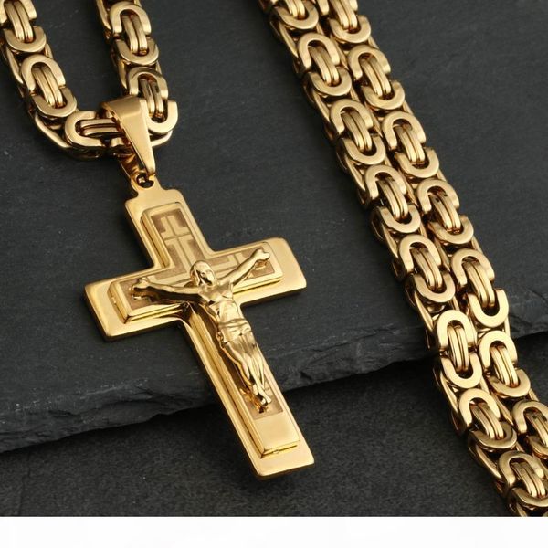 men's stainless steel jesus christ holy crucifix cross pendants necklaces catholic long chain necklaces boys gifts jewelry nc011, Silver 
men's stainless steel jesus christ holy crucifix cross pendants necklaces catholic long chain necklaces boys gifts jewelry nc011, Silver
