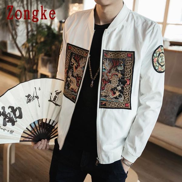 men's jackets zongke chinese style men jacket windbreaker hip hop mens coat streetwear clothing 2021 arrival m-5xl, Black;brown
men's jackets zongke chinese style men jacket windbreaker hip hop mens coat streetwear clothing 2021 arrival m-5xl, Black;brown
