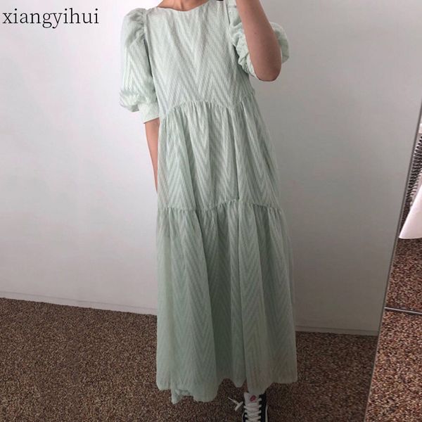 party dresses solid beige long dress elegant fashion women summer green casual loose streetwear 2021 clothing, White;black
party dresses solid beige long dress elegant fashion women summer green casual loose streetwear 2021 clothing, White;black