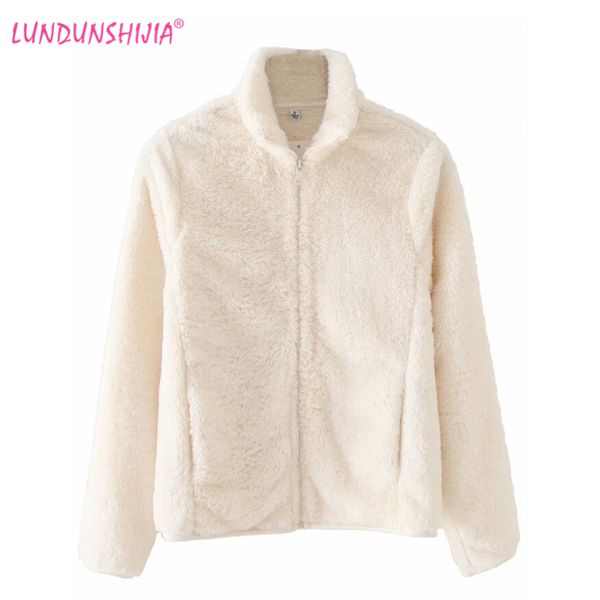 lundunshijia warm fleece basic women jacket casual coats 2020 autumn winter women's soft long sleeve loose female outwear, Black
lundunshijia warm fleece basic women jacket casual coats 2020 autumn winter women's soft long sleeve loose female outwear, Black