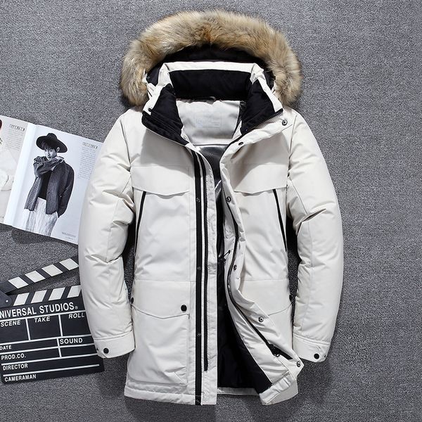 -40 degrees white duck down jacket men thick winter 2019 new big fur collar warm parka waterproof windproof
-40 degrees white duck down jacket men thick winter 2019 new big fur collar warm parka waterproof windproof