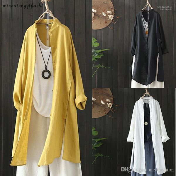 lady classical casual clothes designer women long shirt simple natural color long sleeve loose shirt spring, White
lady classical casual clothes designer women long shirt simple natural color long sleeve loose shirt spring, White