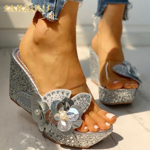 sarairis 2020 wholesale summer sandals woman shoes wedges higyh heels platform flowers bling shoes ladies sandals, Black
sarairis 2020 wholesale summer sandals woman shoes wedges higyh heels platform flowers bling shoes ladies sandals, Black