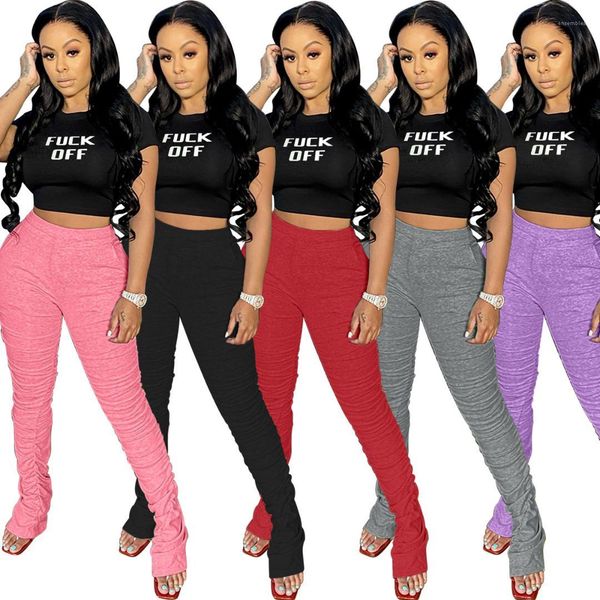 short sleeve o-neck short tshirt solid color stacked pants famale designer stacked sport suit women letter two piece pants sexy, White
short sleeve o-neck short tshirt solid color stacked pants famale designer stacked sport suit women letter two piece pants sexy, White