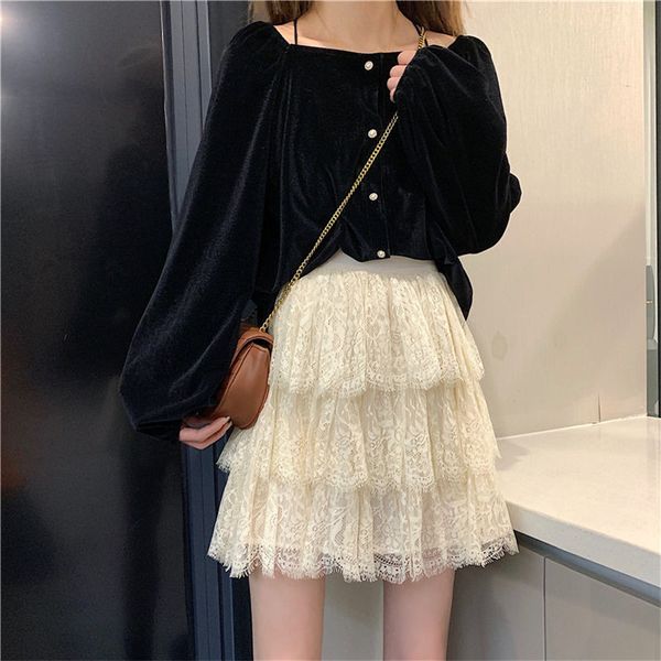 summer short skirt white black simple a-line pleated skirt lace tutu beach party evening plus size faldas femme jupes
summer short skirt white black simple a-line pleated skirt lace tutu beach party evening plus size faldas femme jupes