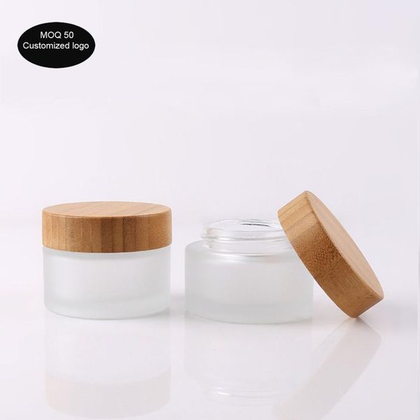 50pcs lot 5g 15g 30g 50g 100g cosmetic bottle highgrade bamboo cover frosted glass bamboo jars for packaging
50pcs lot 5g 15g 30g 50g 100g cosmetic bottle highgrade bamboo cover frosted glass bamboo jars for packaging