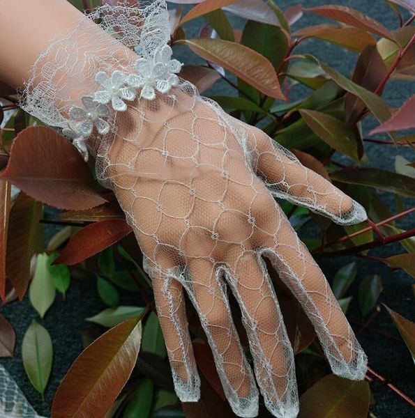 five fingers gloves women' transparent elegant flower beaded white mesh glove female sunscreen vintage short lace driving r2989, Blue;gray
five fingers gloves women' transparent elegant flower beaded white mesh glove female sunscreen vintage short lace driving r2989, Blue;gray