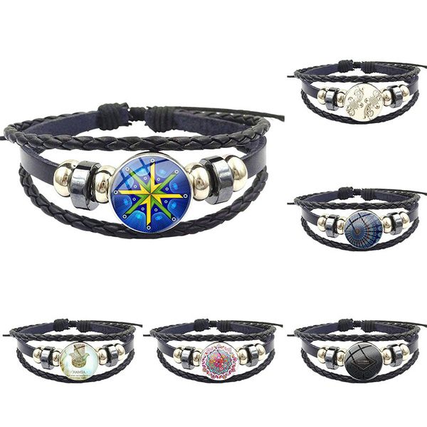 charm bracelets om symbol india mandala flower design for women party fashion ladies black leather bracelet bangle jewelry glass cabochon, Golden;silver
charm bracelets om symbol india mandala flower design for women party fashion ladies black leather bracelet bangle jewelry glass cabochon, Golden;silver