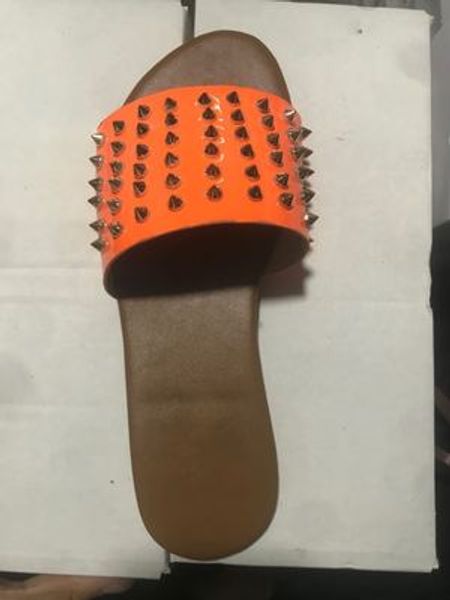2020 summer new sandals and slippers female rivets fashion wild plus size women's slippers, Black
2020 summer new sandals and slippers female rivets fashion wild plus size women's slippers, Black