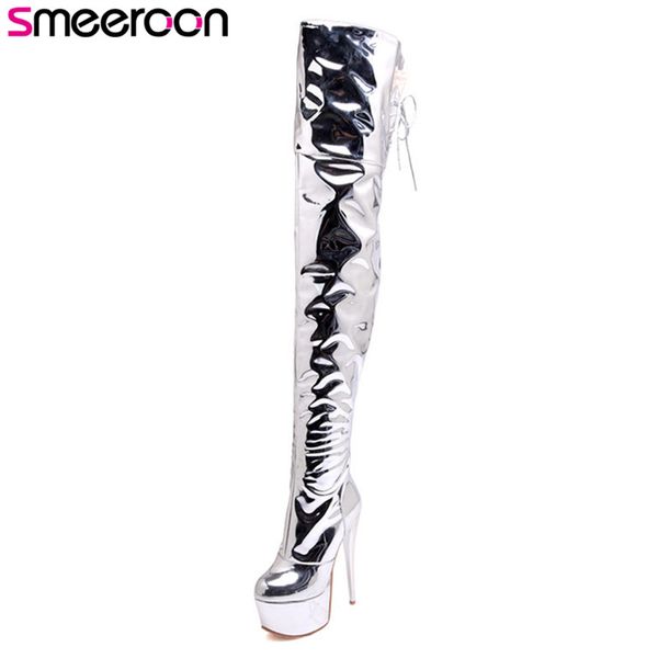 smeeroon zip round toe over the knee boots for women autumn winter boots super high heels thigh high ladies shoes, Black
smeeroon zip round toe over the knee boots for women autumn winter boots super high heels thigh high ladies shoes, Black