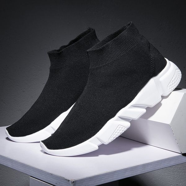 size 46 ultralight men's sock shoes black slip-on high sports shoes men couples breathable running sock sneakers women
size 46 ultralight men's sock shoes black slip-on high sports shoes men couples breathable running sock sneakers women