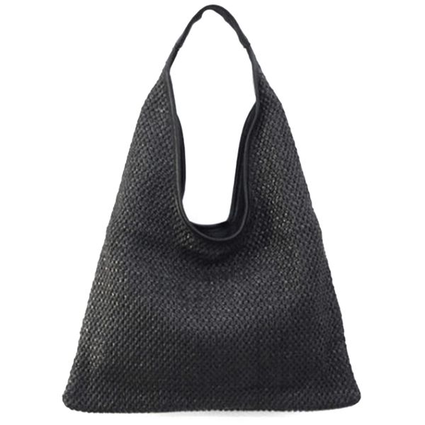 fashion women shoulder bags wicker woven straw bag designer handbags large capacity tote female summer beach purse black
fashion women shoulder bags wicker woven straw bag designer handbags large capacity tote female summer beach purse black