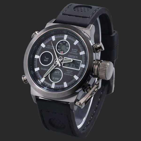men watches outdoor dual display sport wrist watch wristwatches quartz digital casual 30m waterproof relogio masculino, Slivery;brown
men watches outdoor dual display sport wrist watch wristwatches quartz digital casual 30m waterproof relogio masculino, Slivery;brown