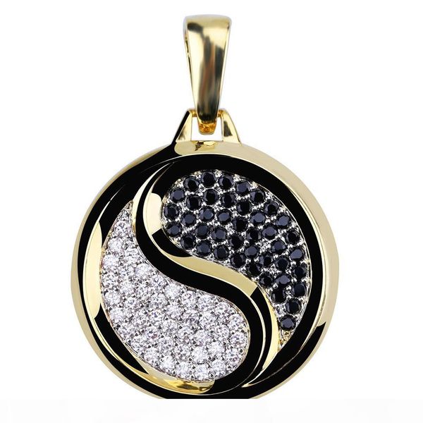 hip hop jewelry iced out pendant luxury designer necklace diamond cz necklaces tai chi mens gold chain pendants individuality accessories, Silver
hip hop jewelry iced out pendant luxury designer necklace diamond cz necklaces tai chi mens gold chain pendants individuality accessories, Silver