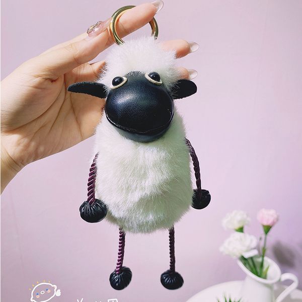 2020 cute plush alpaca key chain doll creative cartoon plush little sheep key chains women bag pendant jewelry small gift, Silver 
2020 cute plush alpaca key chain doll creative cartoon plush little sheep key chains women bag pendant jewelry small gift, Silver