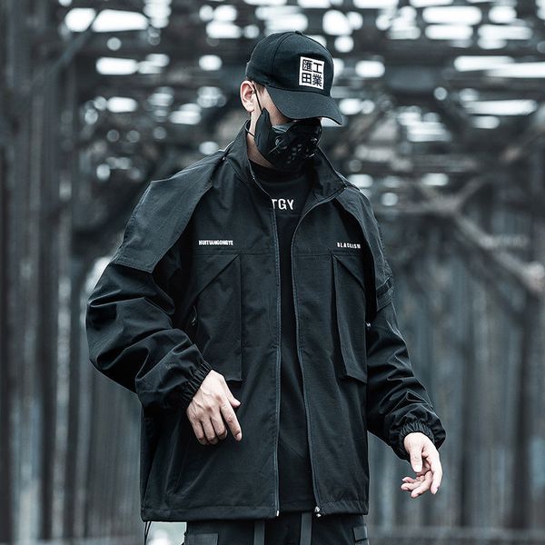 hybskr men's oversized jackets korean streetwear men casual loose windbreaker coats 2020 autumn new men's hip hop jackets, Black;brown
hybskr men's oversized jackets korean streetwear men casual loose windbreaker coats 2020 autumn new men's hip hop jackets, Black;brown