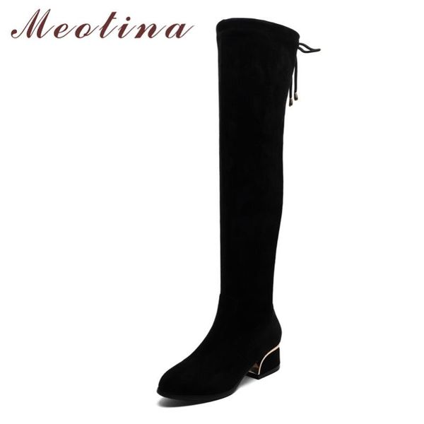 meotina winter over the knee boots women zipper thick heel thigh high boots slim round toe shoes lady autumn big size 34-43, Black
meotina winter over the knee boots women zipper thick heel thigh high boots slim round toe shoes lady autumn big size 34-43, Black