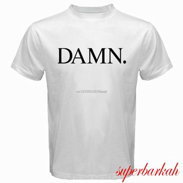 new kendrick lamar damn. logo rap hip hop men's white t-shirt size s-3xl