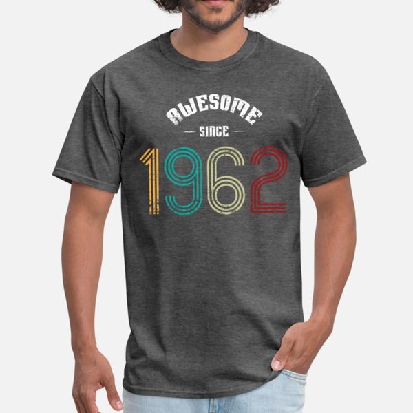 awesome since 1962 vintage for women and men t shirt men custom tee shirt o-neck gents anti-wrinkle authentic summer style standard shirt
awesome since 1962 vintage for women and men t shirt men custom tee shirt o-neck gents anti-wrinkle authentic summer style standard shirt
