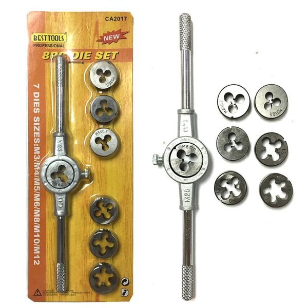 8/12/20pcs die wrench kit screw tap die set external thread cutting tapping hand tool set thread maker tap metric wrenchs
8/12/20pcs die wrench kit screw tap die set external thread cutting tapping hand tool set thread maker tap metric wrenchs
