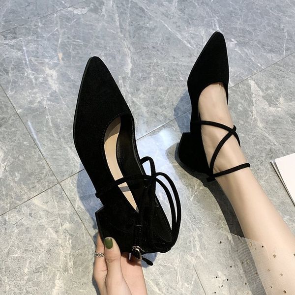 new style shoes women's cross shallow mouth shoes 2020 semi-high heeled versatile autumn single shoe buckle sandals, Black
new style shoes women's cross shallow mouth shoes 2020 semi-high heeled versatile autumn single shoe buckle sandals, Black