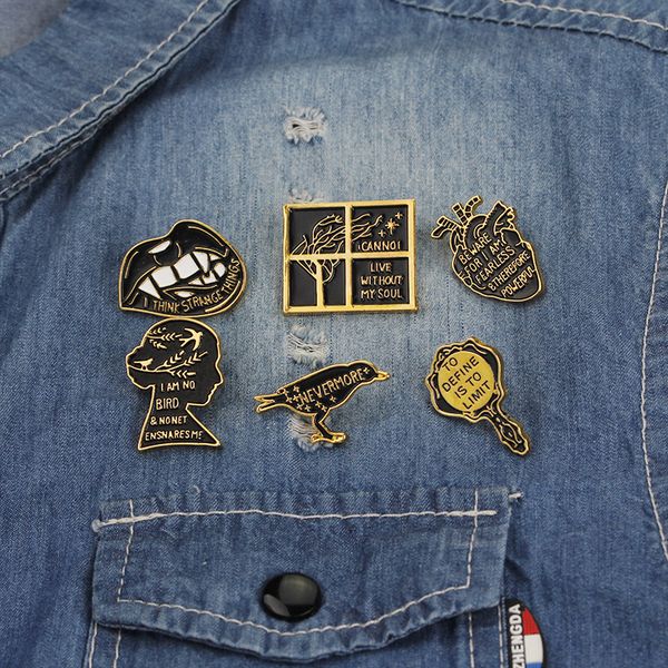 black letter эмаль броши аксессуары для одежды сердце женщины pins брошь ювелирных изделий lark волшебное зеркало, Gray
black letter эмаль броши аксессуары для одежды сердце женщины pins брошь ювелирных изделий lark волшебное зеркало, Gray