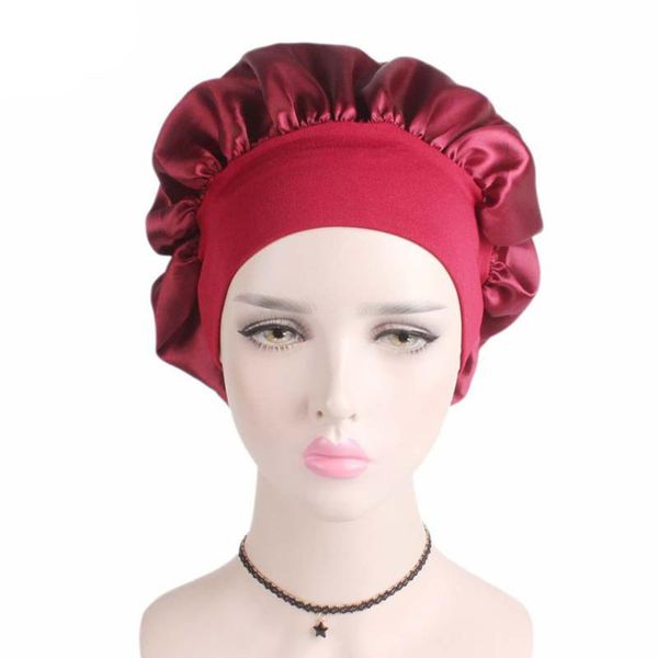 women nightcap salon sleeping hat soft wide brimmed bath bonnet shower solid chemotherapy satin hair care elastic, Blue;gray
women nightcap salon sleeping hat soft wide brimmed bath bonnet shower solid chemotherapy satin hair care elastic, Blue;gray