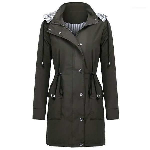 long jacket solid color outwear female clothing womens 2020 designer windbreaker casual hooded back up mid, Black;brown
long jacket solid color outwear female clothing womens 2020 designer windbreaker casual hooded back up mid, Black;brown