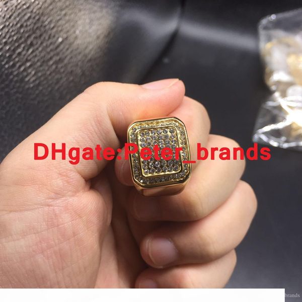 square diamond rings hip hop qunk exaggerate 18k gold luxury ring stainless steel jewelry, Golden;silver
square diamond rings hip hop qunk exaggerate 18k gold luxury ring stainless steel jewelry, Golden;silver