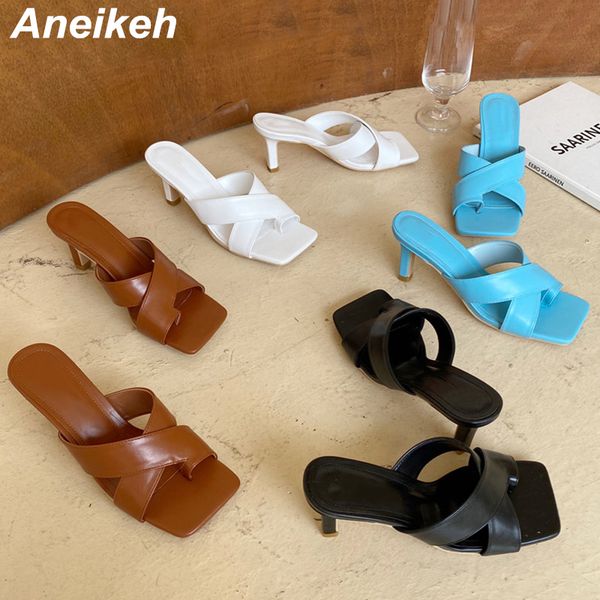 aneikeh summer square toe women shoes slippers slides rubber pu basic solid outside thin heels slip on shallow 35~39 new 2020, Black
aneikeh summer square toe women shoes slippers slides rubber pu basic solid outside thin heels slip on shallow 35~39 new 2020, Black