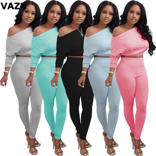 vazn 2020 early autumn lady 5 colors 2-piece long set batwing full sleeve tight springy pants set solid breathable set x0923, Gray
vazn 2020 early autumn lady 5 colors 2-piece long set batwing full sleeve tight springy pants set solid breathable set x0923, Gray