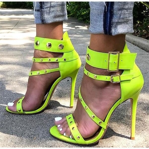 summer neon leather women strappy sandals open toe stud buckles ladies fashion high heels club style stiletto 0922, Black
summer neon leather women strappy sandals open toe stud buckles ladies fashion high heels club style stiletto 0922, Black