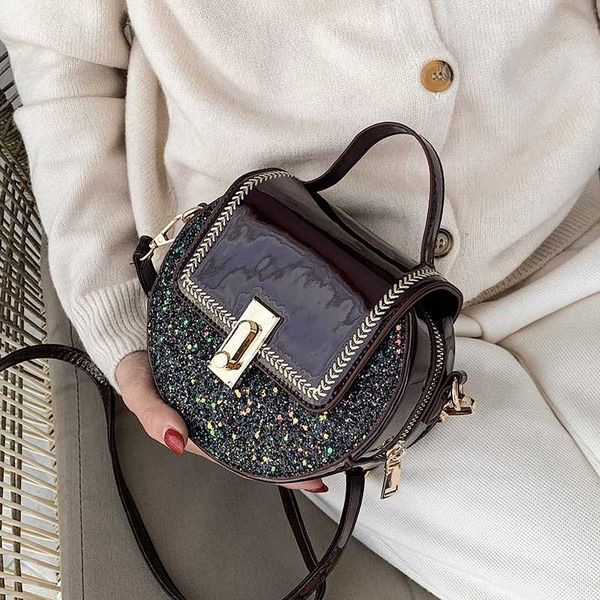 qiuyin vintage spliced bag handbag women's/female shoulder bag crossbody cute purse zip round leather pu sequin
qiuyin vintage spliced bag handbag women's/female shoulder bag crossbody cute purse zip round leather pu sequin