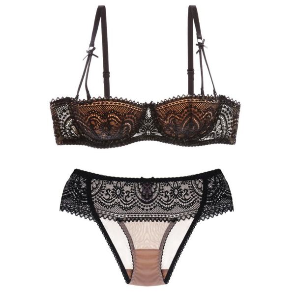1/2 cup cotton thin cup bra set full lace push up lingerie suits plus big size black a-e 32-38 dress women underwear panty, Red;black
1/2 cup cotton thin cup bra set full lace push up lingerie suits plus big size black a-e 32-38 dress women underwear panty, Red;black