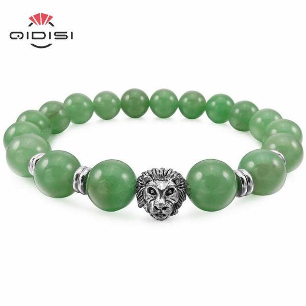 women,men's 10mm alloy energy bracelet link wrist energy stone white lion buddha mala bead elastic, Black
women,men's 10mm alloy energy bracelet link wrist energy stone white lion buddha mala bead elastic, Black