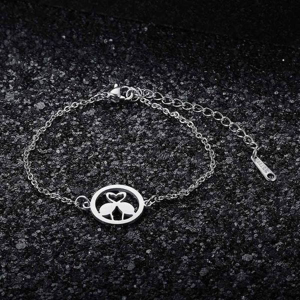 100% stainless steel flamingo charm bracelet for women female never tarnish jewelry bracelets, Black
100% stainless steel flamingo charm bracelet for women female never tarnish jewelry bracelets, Black