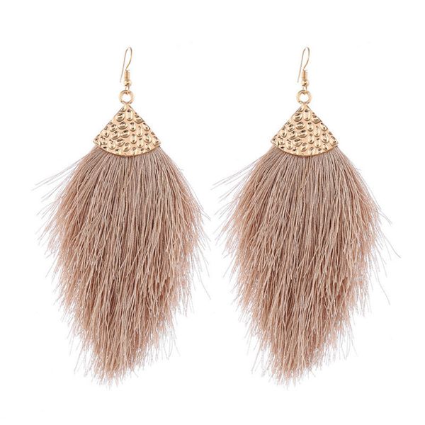 explosion european and american fashion temperament earrings elegant popular alloy atmosphere cotton tassel eardrop, Silver
explosion european and american fashion temperament earrings elegant popular alloy atmosphere cotton tassel eardrop, Silver