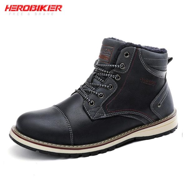 herobiker motorcycle boots men autumn winter martin boots pu leather motorbike riding moto thermal fleece liner moto shoes
herobiker motorcycle boots men autumn winter martin boots pu leather motorbike riding moto thermal fleece liner moto shoes