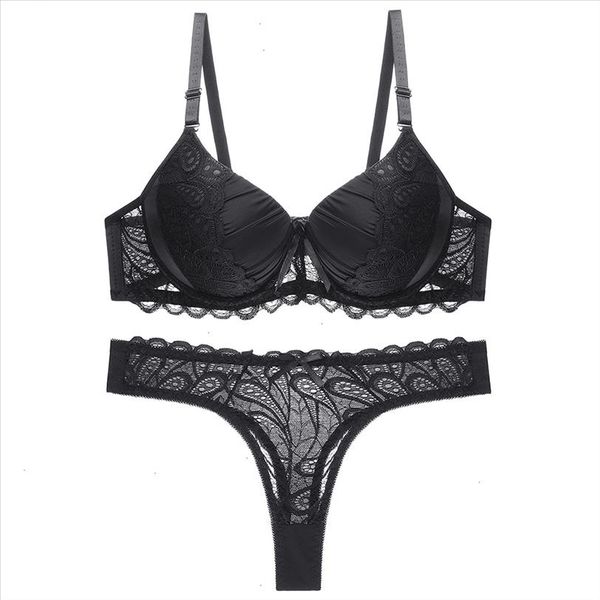 b c cup hollow out women bra set push up solid lace bra brief sets intimates transparent underwear panty set, Red;black
b c cup hollow out women bra set push up solid lace bra brief sets intimates transparent underwear panty set, Red;black