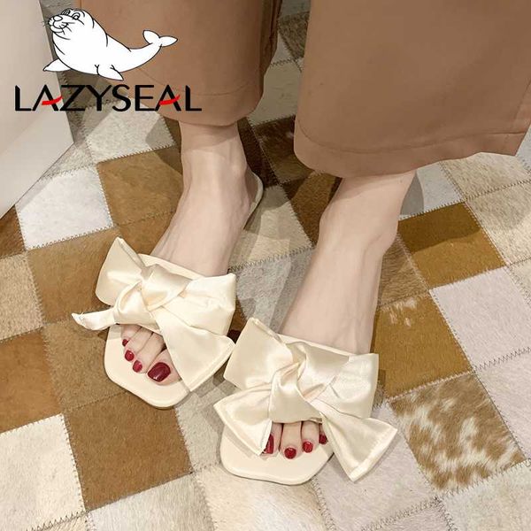 lazyseal butterfly knot colorful slipper open toe flip flops flat heel summer outdoor beach shoe women mules comfortable slides, Black
lazyseal butterfly knot colorful slipper open toe flip flops flat heel summer outdoor beach shoe women mules comfortable slides, Black
