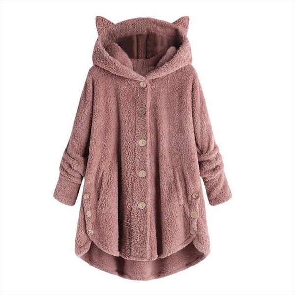 cute womens winter cute cats ears hooded irregular hem buttons jacket fleece coat autumn womens plus velvet sports sweatshirt, Black
cute womens winter cute cats ears hooded irregular hem buttons jacket fleece coat autumn womens plus velvet sports sweatshirt, Black