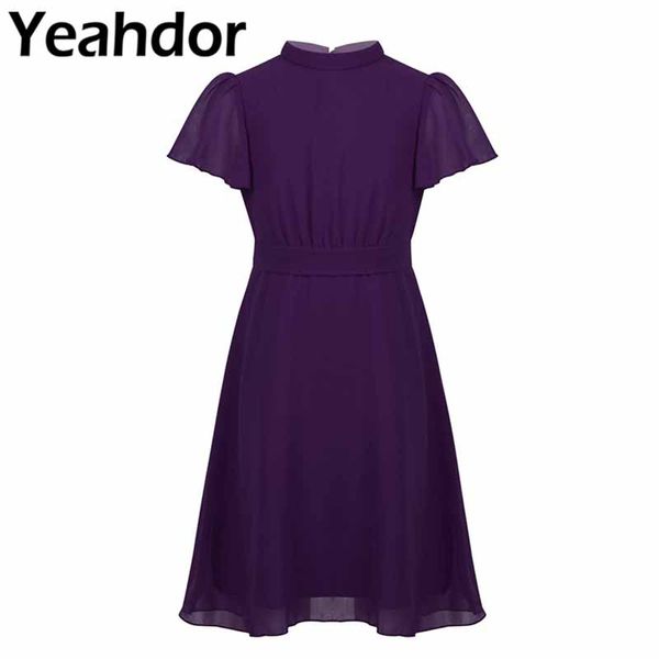 for wedding party a-line chiffon flower girl dresses kids girls ruffled short sleeves see-through split back summer casual dress, Red;yellow
for wedding party a-line chiffon flower girl dresses kids girls ruffled short sleeves see-through split back summer casual dress, Red;yellow