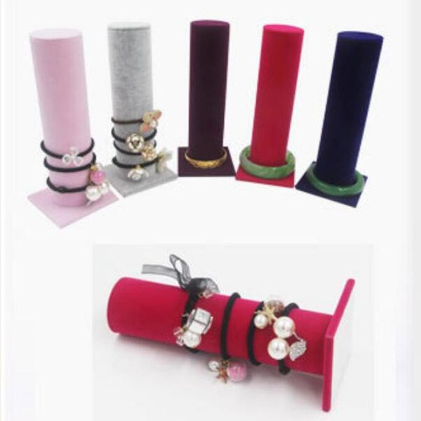 velvet jewelry bracelet watch display stand bar rack closet organizer tower scrunchie hair band holder, Pink;blue
velvet jewelry bracelet watch display stand bar rack closet organizer tower scrunchie hair band holder, Pink;blue